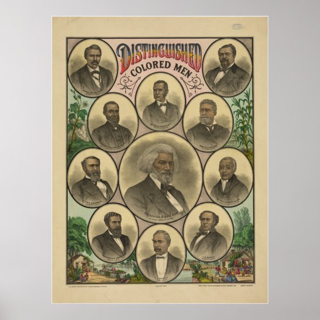 Frederick Douglass: Die farbenfrohen Männer Poster (Vorne)