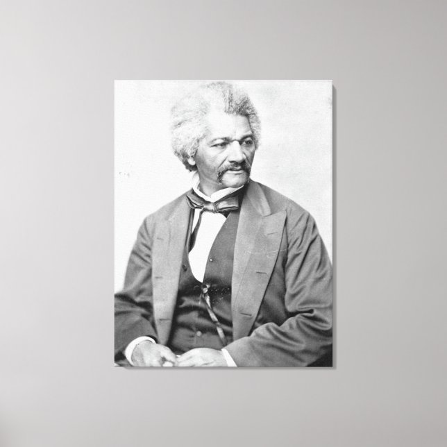 FREDERICK DOUGLASS Fotografisches Portrait Print Leinwanddruck (Vorderseite)