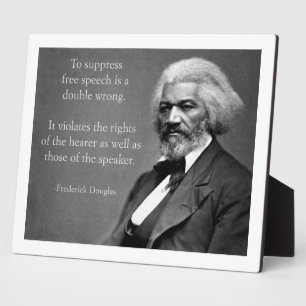 Frederick Douglass Free Speech Fotoplatte