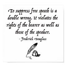 Frederick Douglass Free Speech Zitat