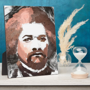 Frederick Douglass Gold Aquarellbilder Fotoplatte