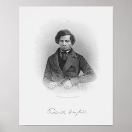 Frederick Douglass graved Portrait Poster