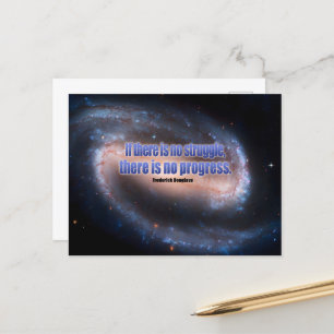 Frederick Douglass Inspiration Zitat "Progress" Postkarte