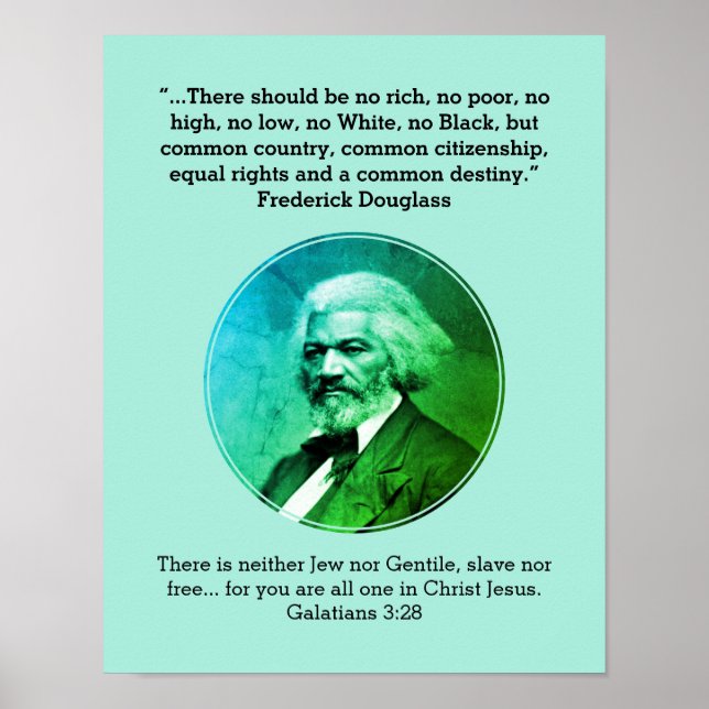 FREDERICK DOUGLASS | Kein reicher, kein schlechter Poster (Vorne)