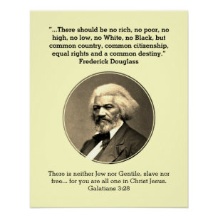 FREDERICK DOUGLASS Keine Reichen Keine Armen Ben Poster