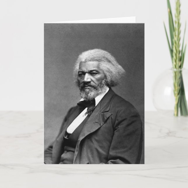 Frederick Douglass Porträt durch George K. Waren Karte (Vorderseite)