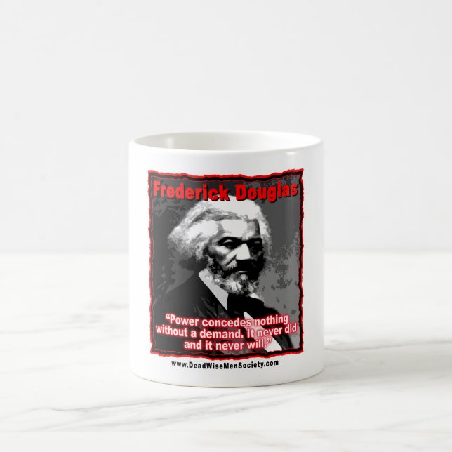 Frederick Douglass Power gesteht Zitat zu Kaffeetasse (Mittel)
