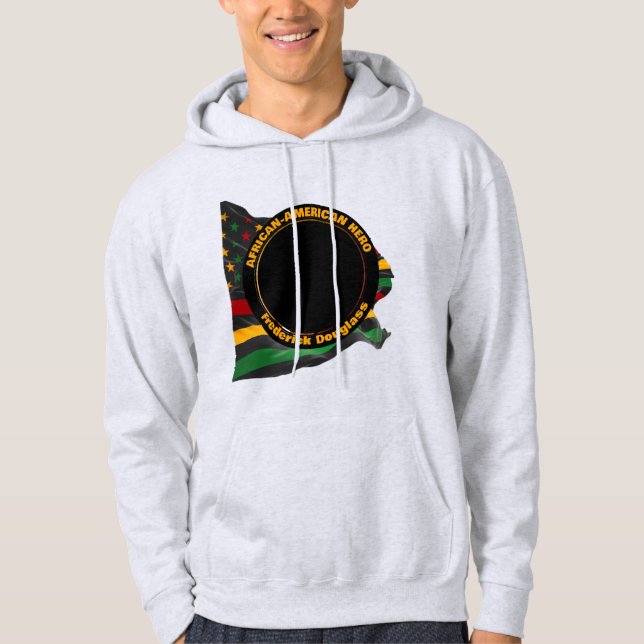 FREDERICK DOUGLASS Schwarze Geschichte Monat Hoodie (Vorderseite)