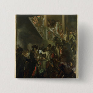 Frederick II das große, in Lissa, Bonsoir Button
