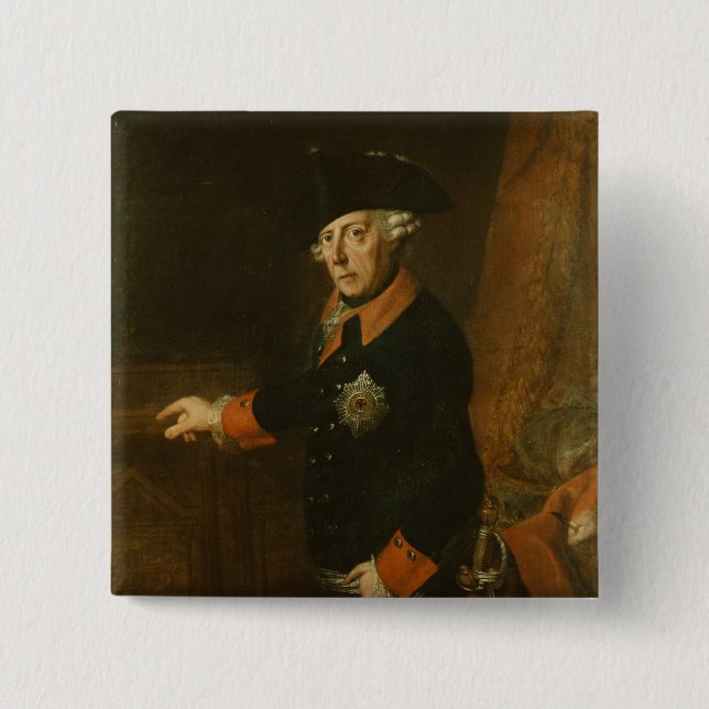 Frederick II das große von Preußen, c.1763 Button (Vorderseite)
