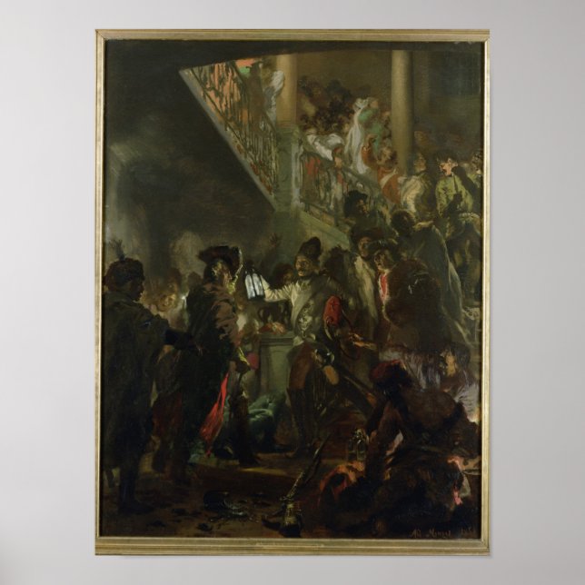 Frederick II the Great, in Lissa, Bonsoir Poster (Vorne)