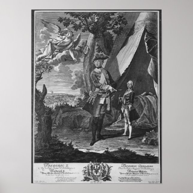 Frederick II. und sein Nephew Frederick William Poster (Vorne)