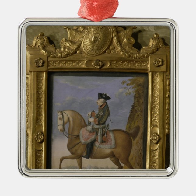 Frederick II zu Pferd Ornament Aus Metall (Vorne)