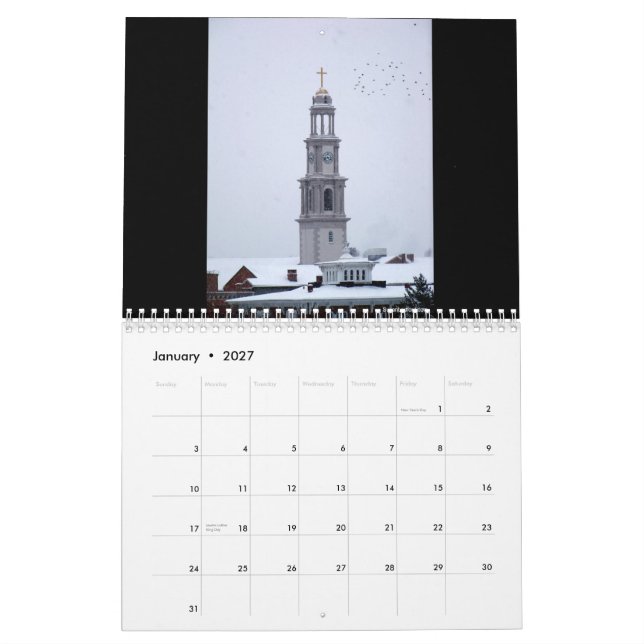 Frederick, Maryland 2012 Kalender (Jan 2027)