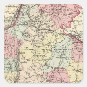 Frederick Quadratischer Aufkleber