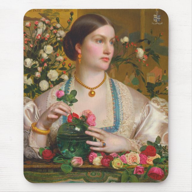 Frederick Sandys Grace Rose CC0088 Mousepad (Vorne)