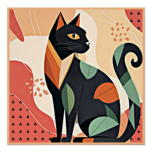 Frederick the Cat, boho chic, Poster