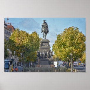 Frederick the Great Sculpture, Berlin, Deutschland Poster