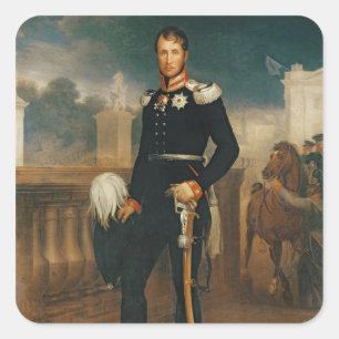Frederick William III., König von Preußen Quadratischer Aufkleber