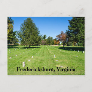 Fredericksbug National Friedhof Postkarte