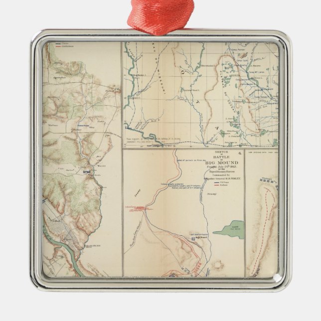 Fredericksburg Silbernes Ornament (Vorne)