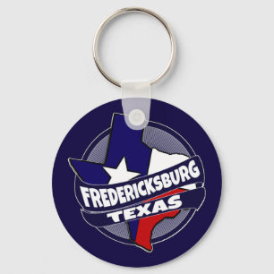 Fredericksburg Texas Fahne platzen Schlüsselanhäng Schlüsselanhänger
