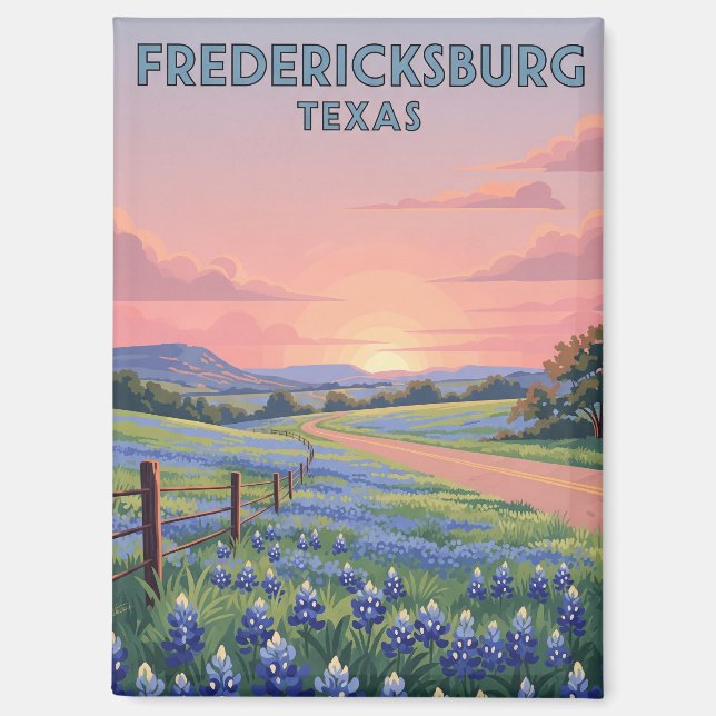 Fredericksburg Texas Travel Magnet (Vorderseite)