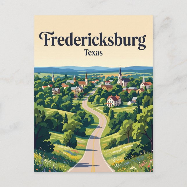 Fredericksburg USA Postkarte (Vorderseite)
