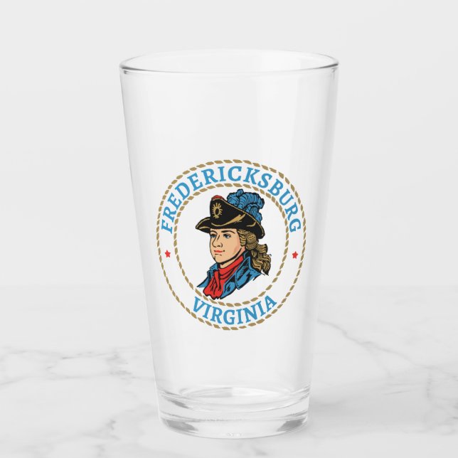 Fredericksburg Virginia Colonial Glas (Vorderseite)