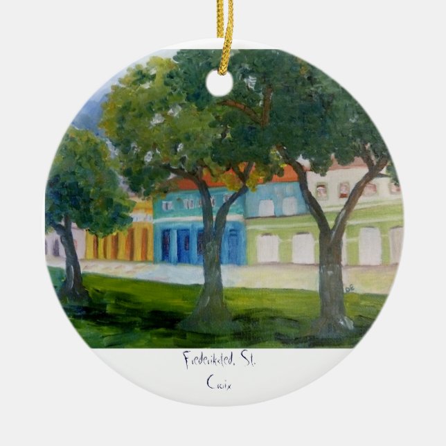 , Frederiksted, St. Croix Keramik Ornament (Vorne)