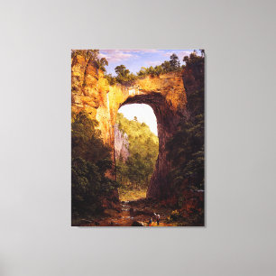 FREDERISCHE KIRCHE DIE NATURBRÜCKE, VIRGINIEN 1852 LEINWANDDRUCK