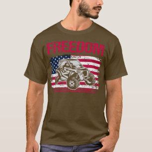 Fredom SXS UTV Seite an Seite Amerikanische Flagge T-Shirt