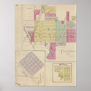 Fredonia, Benedikt, Buffalo, Kansas Poster