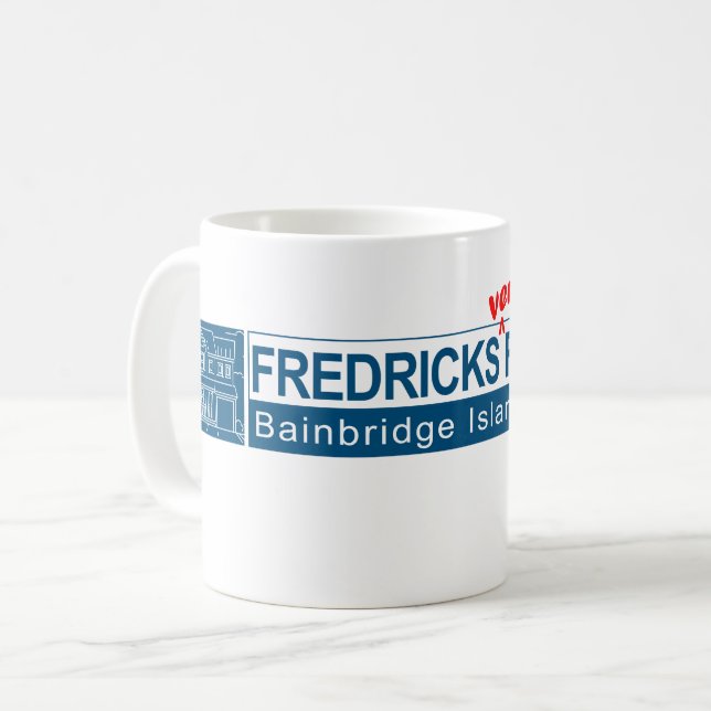 FREDRICKS SEHR FEINE ZUHAUSE KAFFEETASSE (Vorderseite Links)