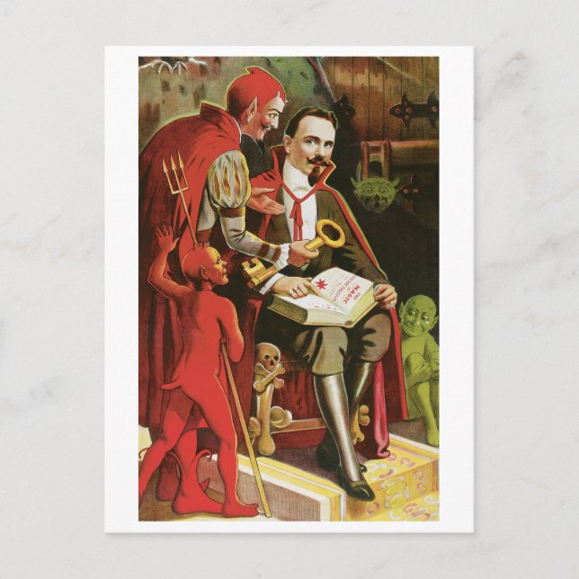 Fredrik The Great ~ Vintager ZauberAct Postkarte (Vorderseite)