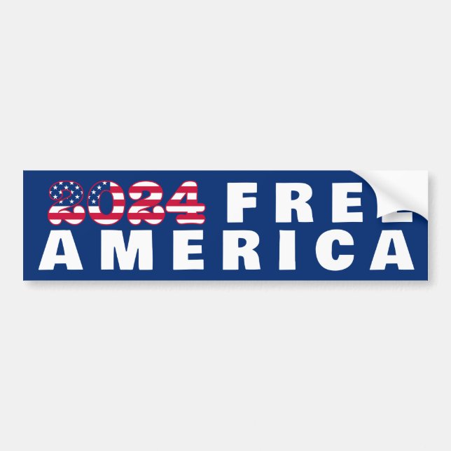 Free America Autoaufkleber (Vorne)
