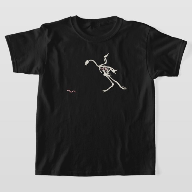 Free and Happy Chicken Skeletal T-Shirt (Ablage )