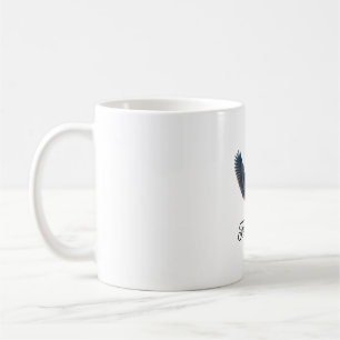 Free as a Bird - Majestic Blue Heron in Flight Ins Kaffeetasse