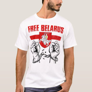 FREE BELARUS Pogonya Weißer Weißer Weißer Weiß T-Shirt
