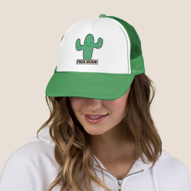 Free Cactus Hugs hats Truckerkappe (Beispiel)