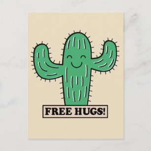 Free Cactus Hugs postcard Postkarte