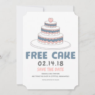 Free Cake   Einfach und lustig Save the Date