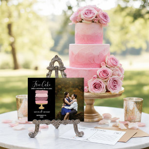 Free Cake Funny Modern Foto Hochzeit retten das Da Ankündigungspostkarte