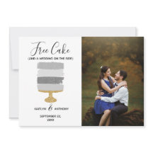 Free Cake Funny Modern Foto Hochzeit retten das Da