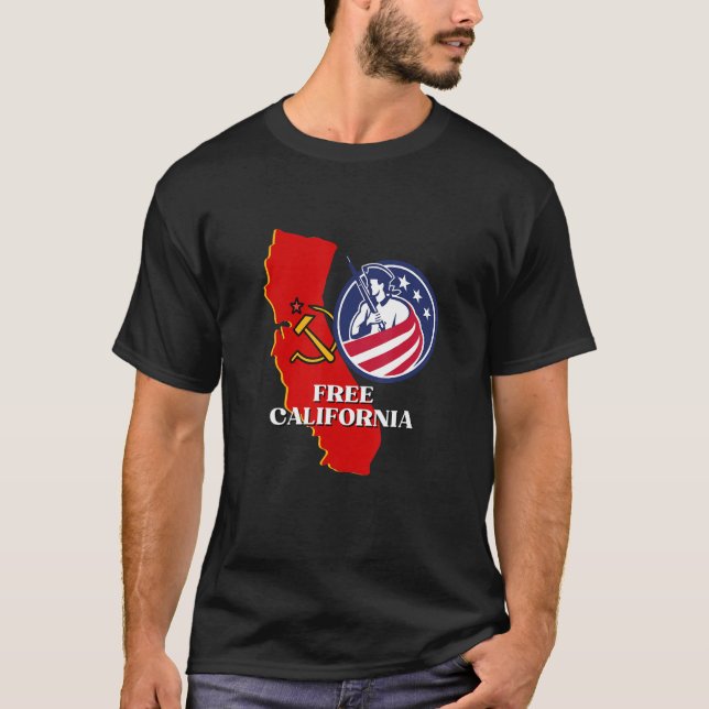 Free California Conservative USA Patriot for Freed T-Shirt (Vorderseite)