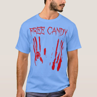 Free Candy Halloween blutigen gruseligen Last Minu T-Shirt