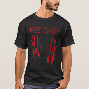 Free Candy Halloween blutigen gruseligen Last Minu T-Shirt