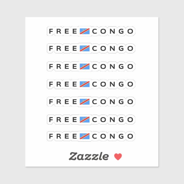 Free Congo Pack Aufkleber (Blatt)