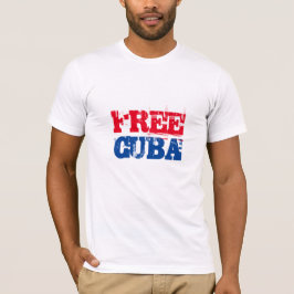 Free Cuba SOS Kuba Rot Blau T-Shirt