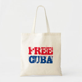Free Cuba SOS Kuba Rot Blau Tragetasche